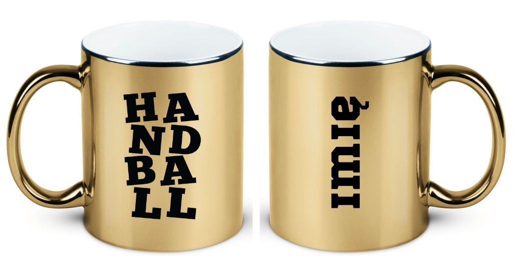 Kubek złoty z napisem "HANDBALL" #3