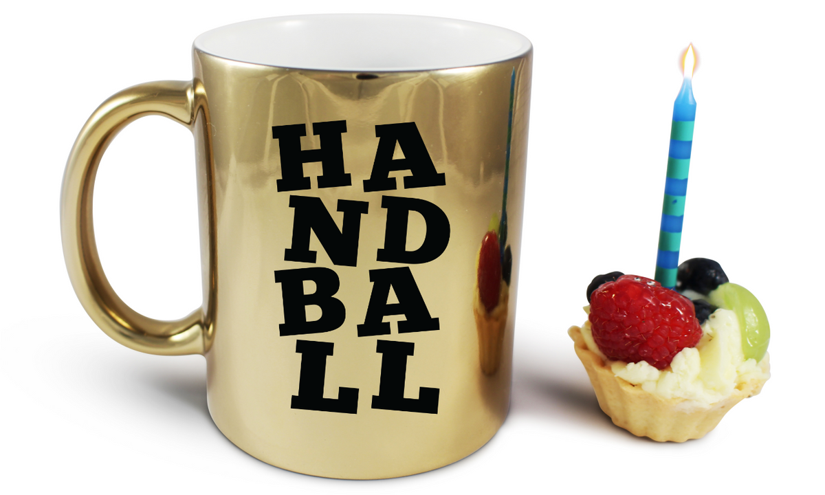 Kubek złoty z napisem "HANDBALL" #3