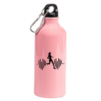 Butelka różowa 600 ml z grafiką biegowe EKG, dla biegaczki – bieganie #6